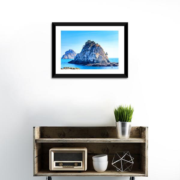 Oryukdo Island Canvas Wall Art-1 Piece-Framed Print-20" x 16"-Tiaracle