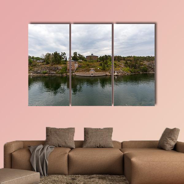 Oscar Fredriksborgs Fortification Canvas Wall Art-3 Horizontal-Gallery Wrap-25" x 16"-Tiaracle