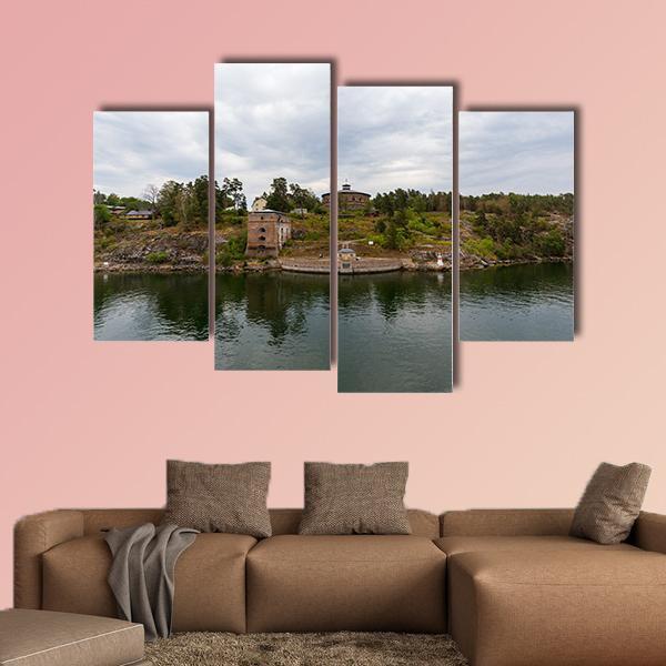 Oscar Fredriksborgs Fortification Canvas Wall Art-4 Pop-Gallery Wrap-50" x 32"-Tiaracle