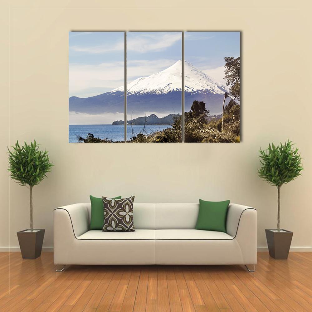 Osorno Volcano Behind Llanquihue Lake Canvas Wall Art-3 Horizontal-Gallery Wrap-37" x 24"-Tiaracle