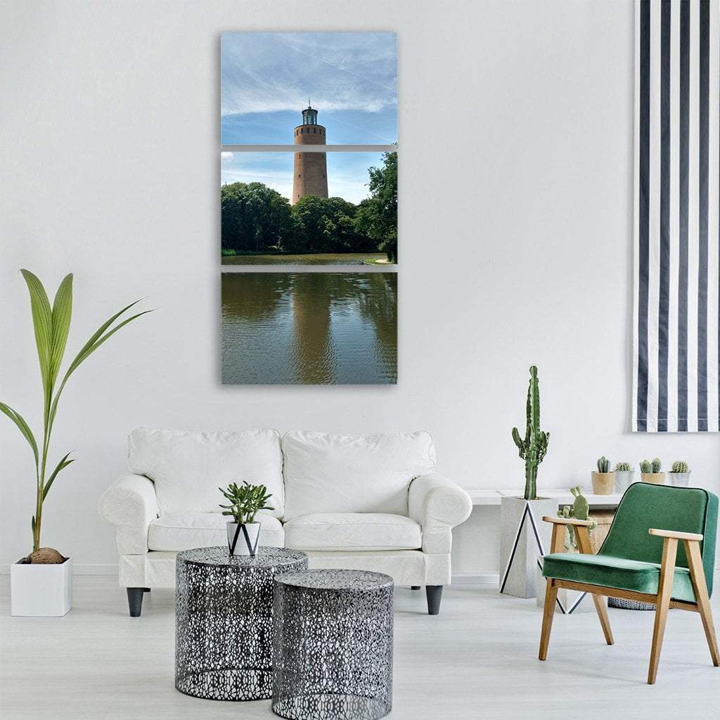 Ostend City Park In Belgium Vertical Canvas Wall Art-3 Vertical-Gallery Wrap-12" x 25"-Tiaracle