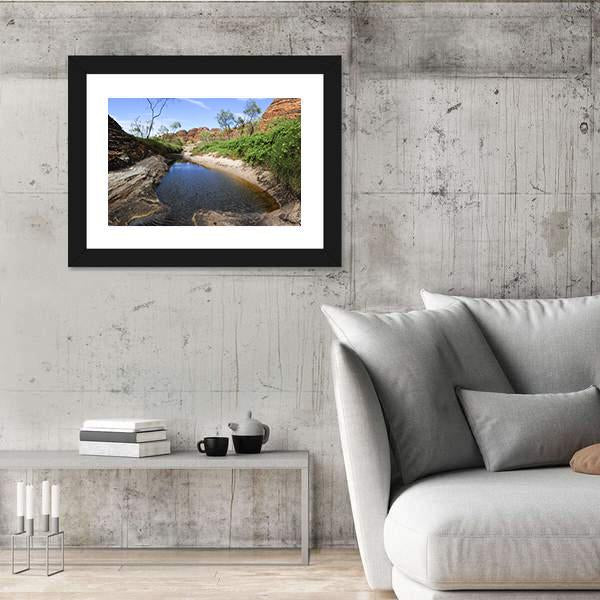 Outback Landscape Of Bee-Hive Shaped Rock Formations In Australia Canvas Wall Art-3 Horizontal-Gallery Wrap-25" x 16"-Tiaracle