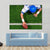 Overhead Photo Of Football Player Making A One Handed Touchdown Canvas Wall Art-1 Piece-Gallery Wrap-48" x 32"-Tiaracle