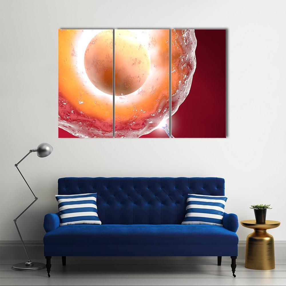 Ovum And Sperm Canvas Wall Art-3 Horizontal-Gallery Wrap-37" x 24"-Tiaracle