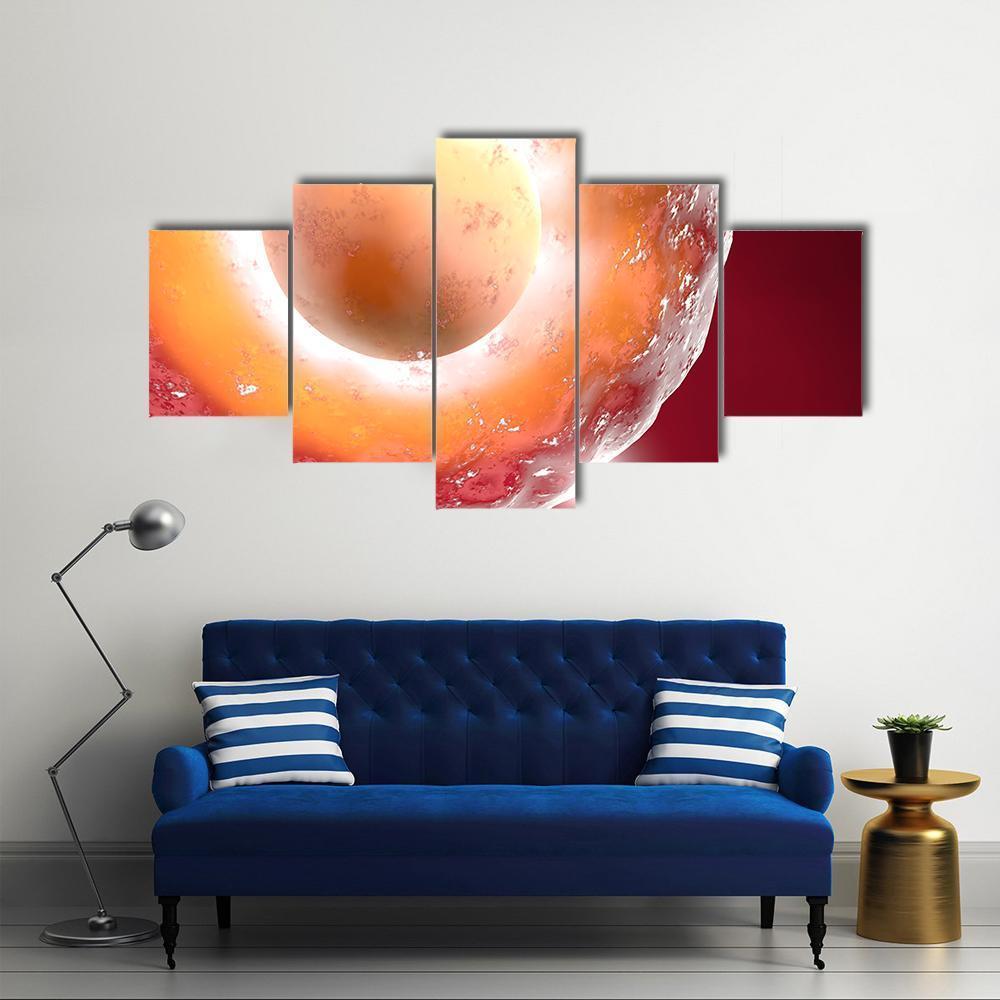 Ovum And Sperm Canvas Wall Art-5 Star-Gallery Wrap-62" x 32"-Tiaracle