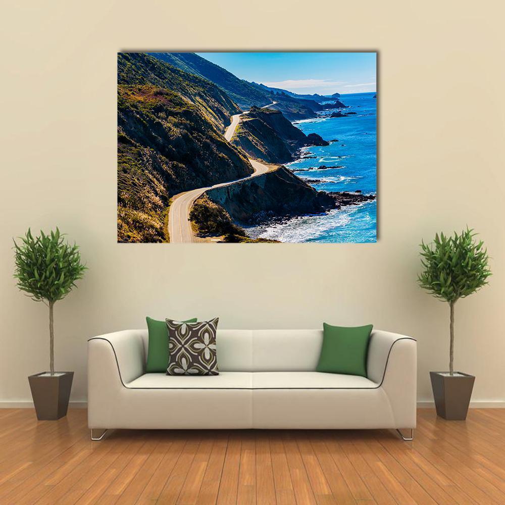 Pacific Valley In California Canvas Wall Art-4 Horizontal-Gallery Wrap-34" x 24"-Tiaracle