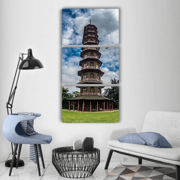 Pagoda In Kew gardens London Vertical Canvas Wall Art-3 Vertical-Gallery Wrap-12" x 25"-Tiaracle