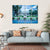 Palace Of Queen Anne At Summer In Prague Canvas Wall Art-4 Horizontal-Gallery Wrap-34" x 24"-Tiaracle