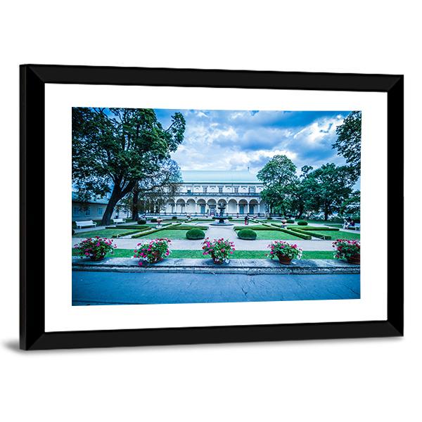 Palace Of Queen Anne At Summer In Prague Canvas Wall Art-5 Horizontal-Gallery Wrap-22" x 12"-Tiaracle