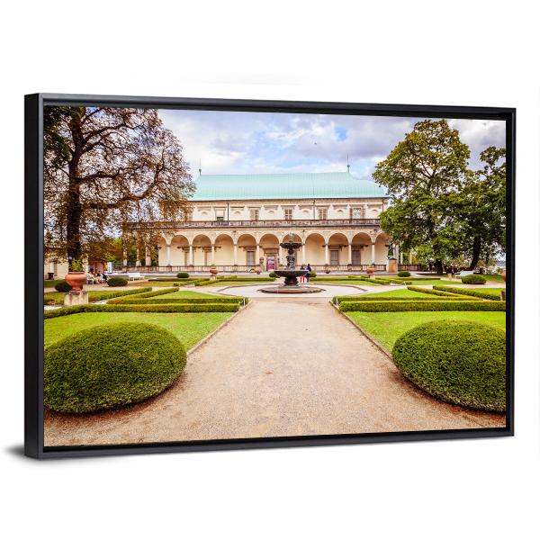 Palace Of Queen Anne Czechia Canvas Wall Art-3 Horizontal-Gallery Wrap-25" x 16"-Tiaracle