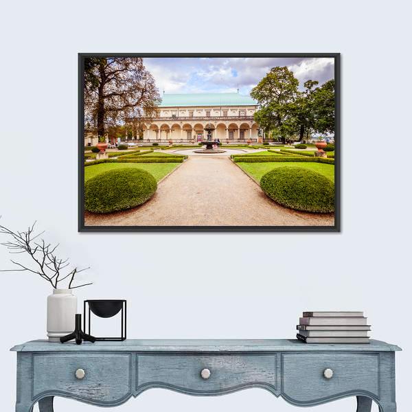 Palace Of Queen Anne Czechia Canvas Wall Art-3 Horizontal-Gallery Wrap-25" x 16"-Tiaracle