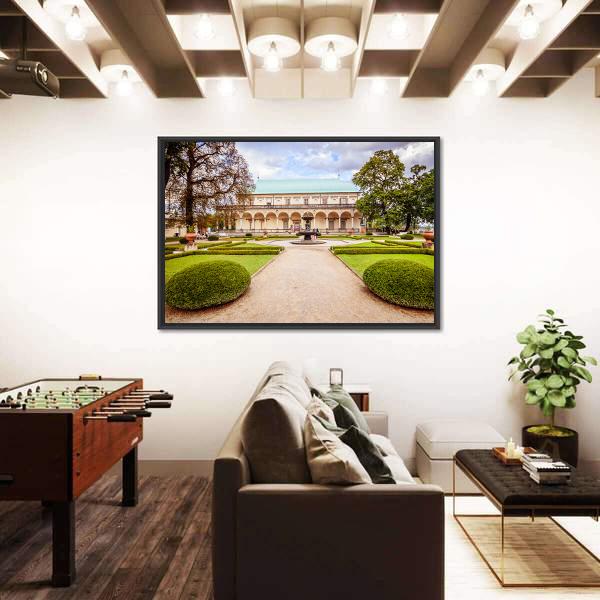 Palace Of Queen Anne Czechia Canvas Wall Art-3 Horizontal-Gallery Wrap-25" x 16"-Tiaracle