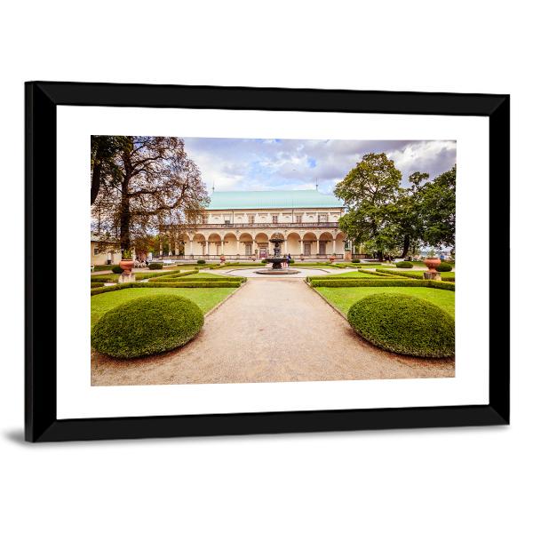 Palace Of Queen Anne Czechia Canvas Wall Art-3 Horizontal-Gallery Wrap-25" x 16"-Tiaracle