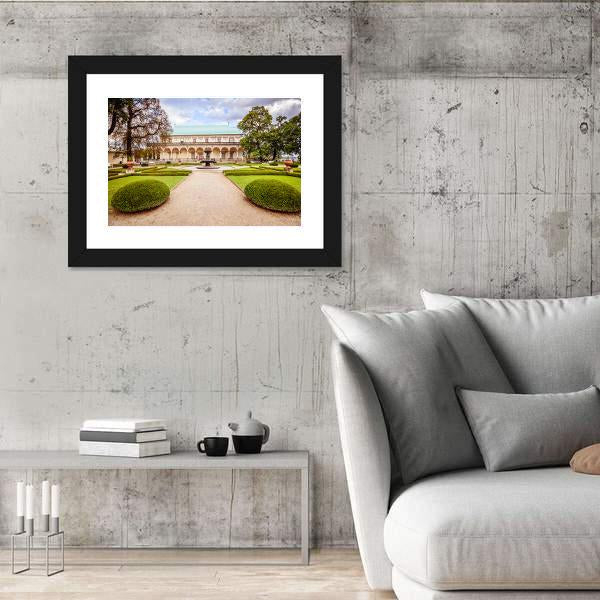 Palace Of Queen Anne Czechia Canvas Wall Art-3 Horizontal-Gallery Wrap-25" x 16"-Tiaracle