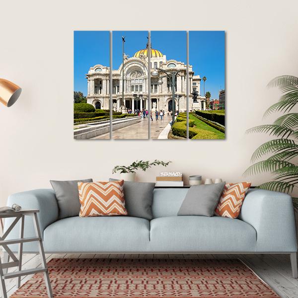 The Palacio de Bellas Artes Canvas Wall Art-4 Horizontal-Gallery Wrap-34" x 24"-Tiaracle