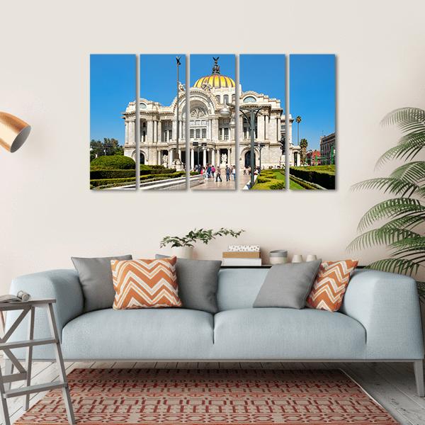 The Palacio de Bellas Artes Canvas Wall Art-5 Horizontal-Gallery Wrap-22" x 12"-Tiaracle