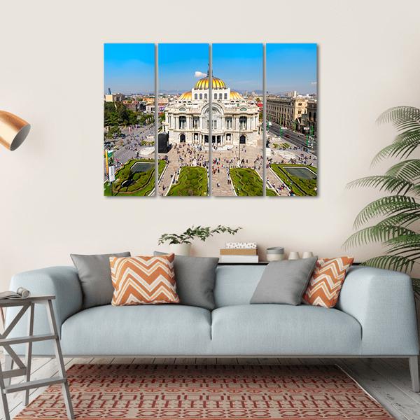 Palacio De Bellas Artes Canvas Wall Art-4 Horizontal-Gallery Wrap-34" x 24"-Tiaracle