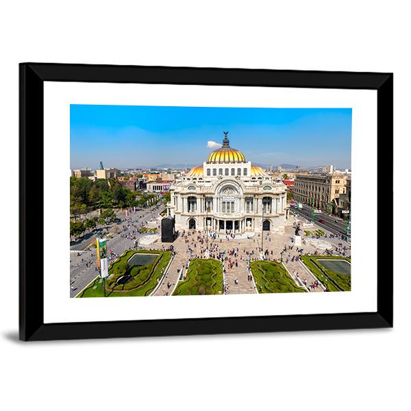 Palacio De Bellas Artes Canvas Wall Art-5 Horizontal-Gallery Wrap-22" x 12"-Tiaracle