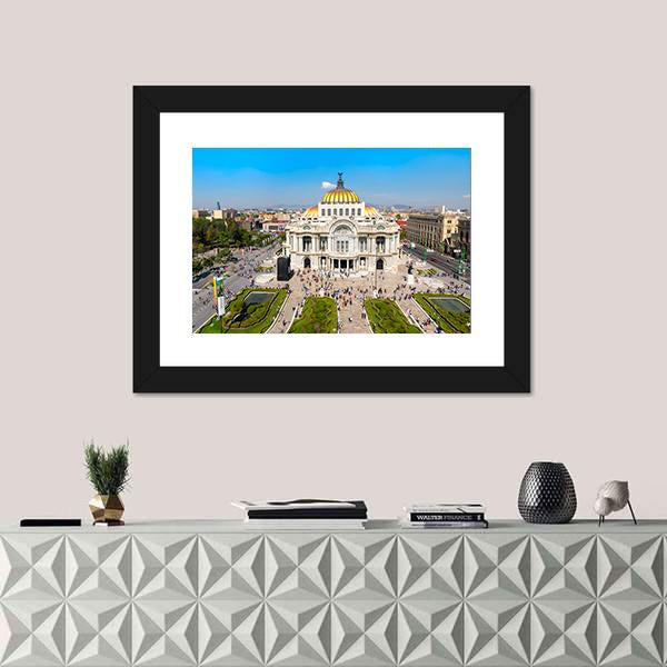 Palacio De Bellas Artes Canvas Wall Art-3 Horizontal-Gallery Wrap-25" x 16"-Tiaracle