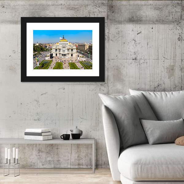 Palacio De Bellas Artes Canvas Wall Art-3 Horizontal-Gallery Wrap-25" x 16"-Tiaracle