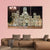 Palacio de Cibeles At Night Canvas Wall Art-3 Horizontal-Gallery Wrap-37" x 24"-Tiaracle