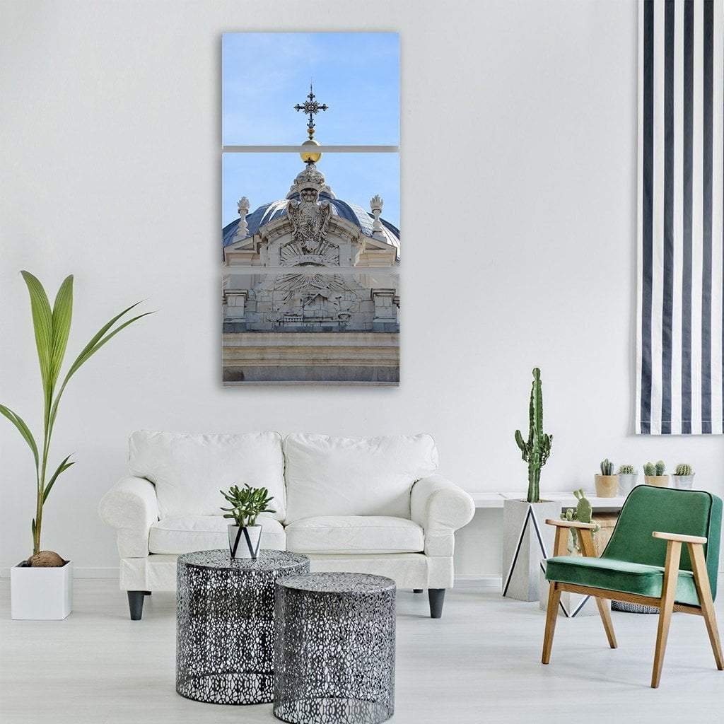 Palacio Real Madrid Monument Vertical Canvas Wall Art-3 Vertical-Gallery Wrap-12" x 25"-Tiaracle