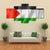 Waving Palestine Flag Canvas Wall Art-5 Pop-Gallery Wrap-47" x 32"-Tiaracle