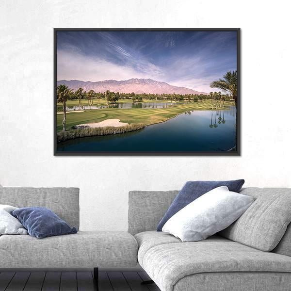Palm Springs Chino Canyon Canvas Wall Art-1 Piece-Floating Frame-24&quot; x 16&quot;-Tiaracle
