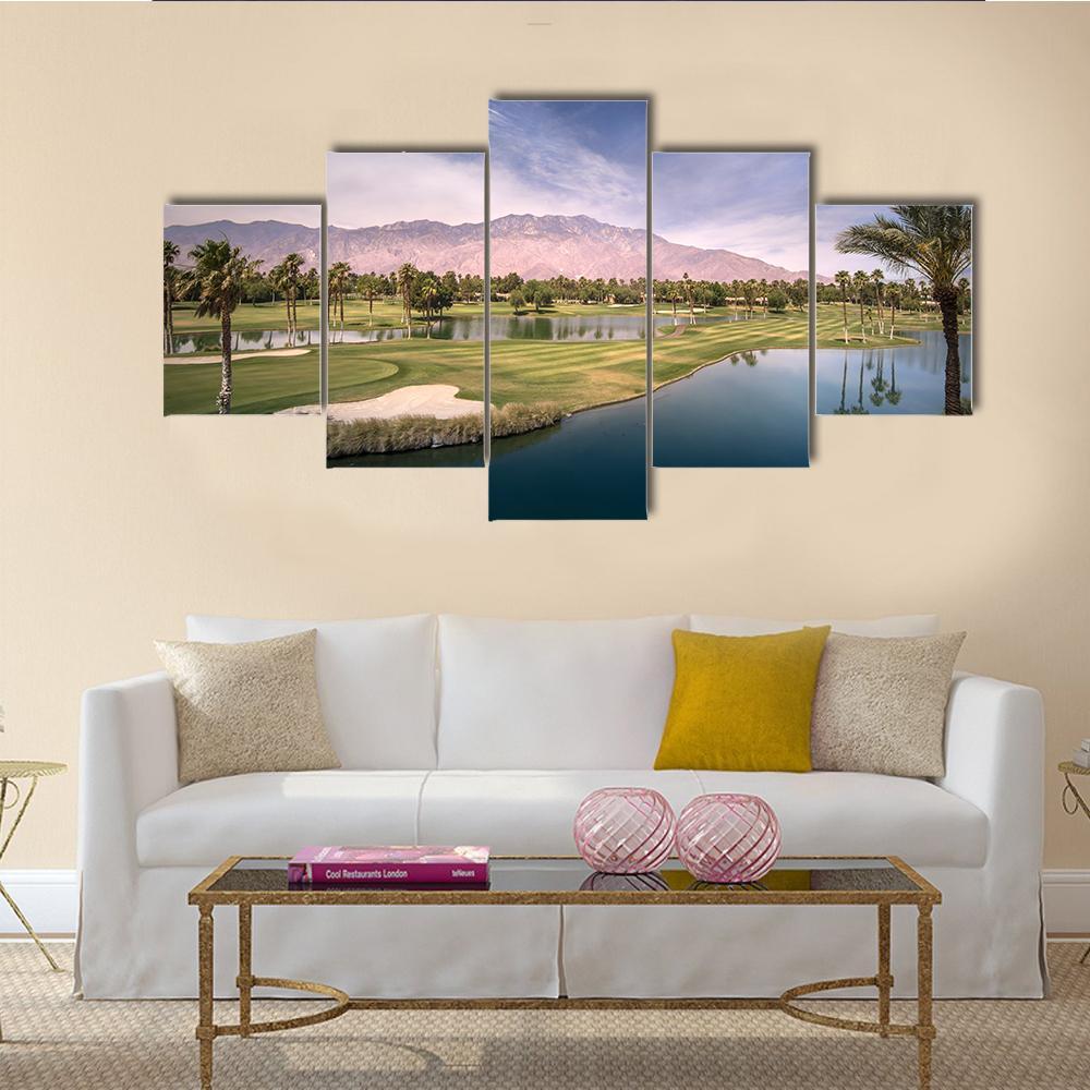Palm Springs Chino Canyon Canvas Wall Art-5 Star-Gallery Wrap-62" x 32"-Tiaracle