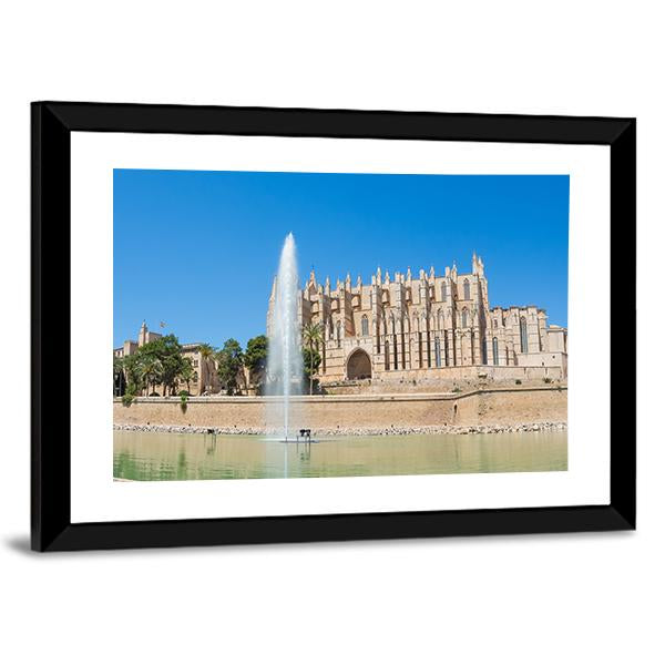 Palma de Mallorca Spain Panoramic Canvas Wall Art-1 Piece-36" x 12"-Tiaracle