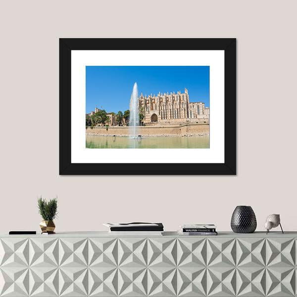 Palma de Mallorca Spain Panoramic Canvas Wall Art-1 Piece-36" x 12"-Tiaracle