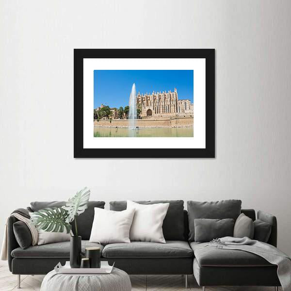Palma de Mallorca Spain Panoramic Canvas Wall Art-1 Piece-36" x 12"-Tiaracle