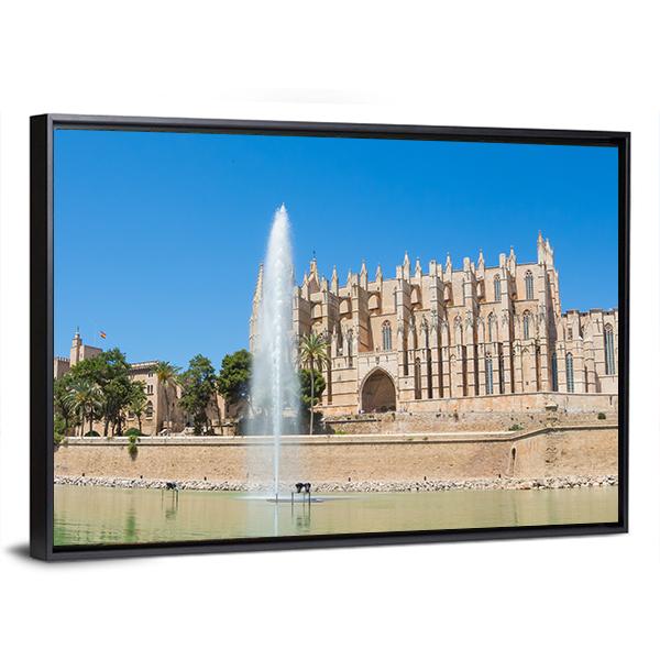 Palma de Mallorca Spain Panoramic Canvas Wall Art-1 Piece-36" x 12"-Tiaracle