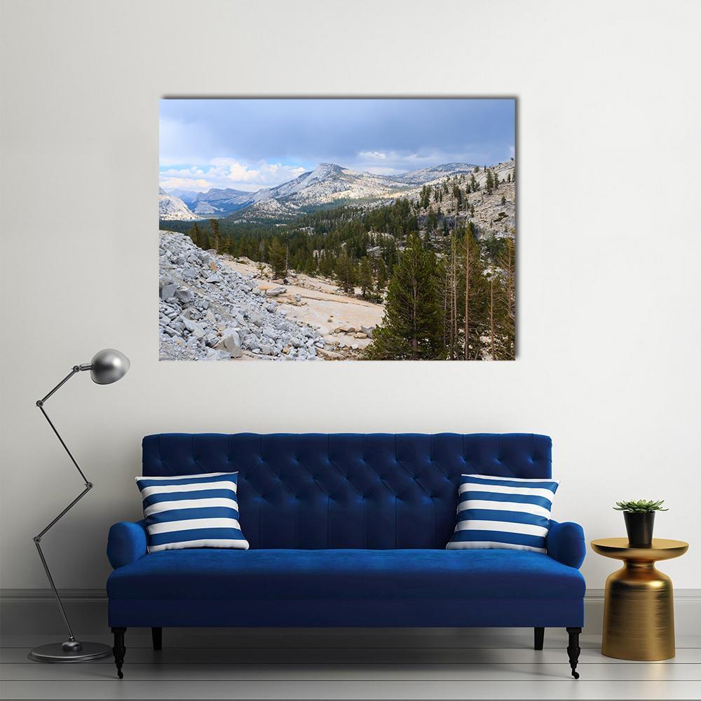 Tioga Road In Yosemite Canvas Wall Art-1 Piece-Gallery Wrap-48" x 32"-Tiaracle