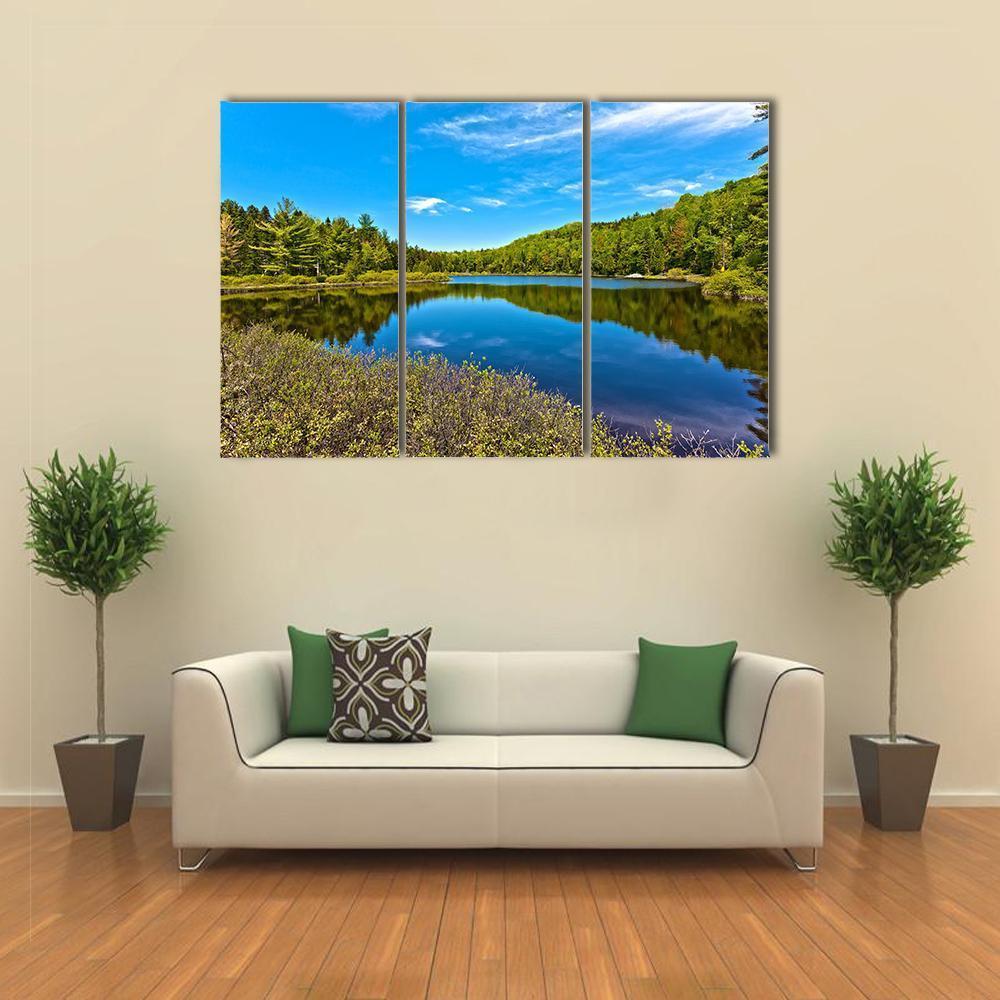 Sacacomie In Quebec Canvas Wall Art-3 Horizontal-Gallery Wrap-37" x 24"-Tiaracle