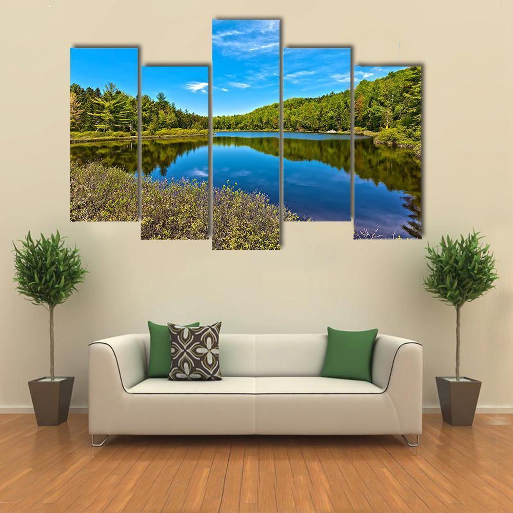 Sacacomie In Quebec Canvas Wall Art-5 Pop-Gallery Wrap-47" x 32"-Tiaracle