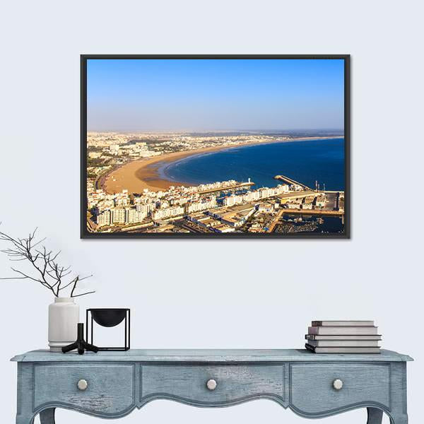 Agadir Cityscape Canvas Wall Art-3 Horizontal-Gallery Wrap-25" x 16"-Tiaracle