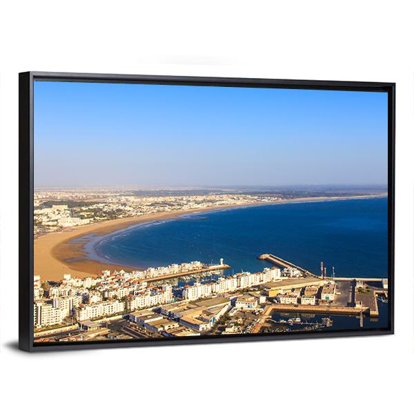 Agadir Cityscape Canvas Wall Art-3 Horizontal-Gallery Wrap-25" x 16"-Tiaracle