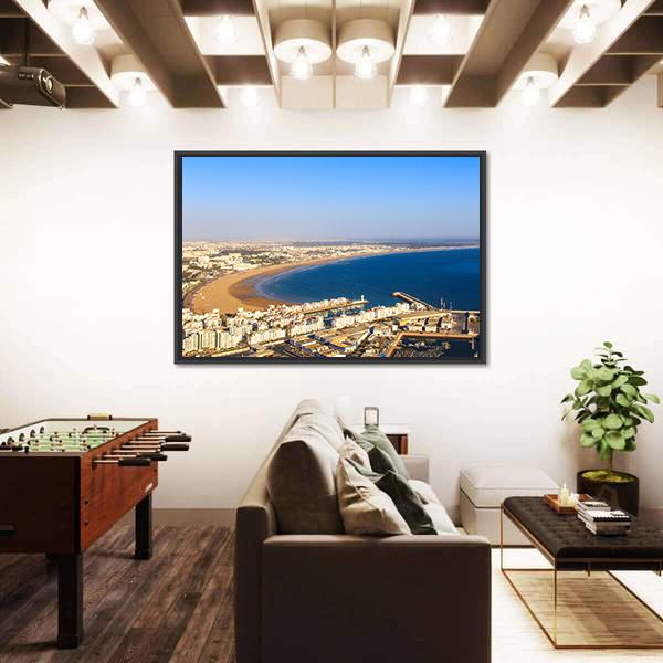 Agadir Cityscape Canvas Wall Art-3 Horizontal-Gallery Wrap-25" x 16"-Tiaracle
