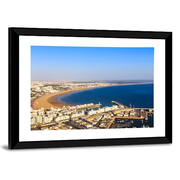 Agadir Cityscape Canvas Wall Art-3 Horizontal-Gallery Wrap-25" x 16"-Tiaracle