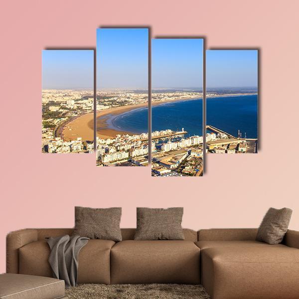 Agadir Cityscape Canvas Wall Art-4 Pop-Gallery Wrap-50" x 32"-Tiaracle