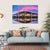 Bhumibol Bridge At Twilight Canvas Wall Art-4 Horizontal-Gallery Wrap-34" x 24"-Tiaracle