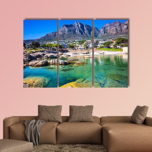 Cape Town South Africa Canvas Wall Art-3 Horizontal-Gallery Wrap-37" x 24"-Tiaracle