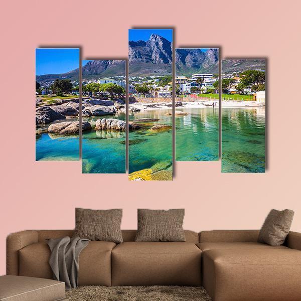 Cape Town South Africa Canvas Wall Art-5 Pop-Gallery Wrap-47" x 32"-Tiaracle