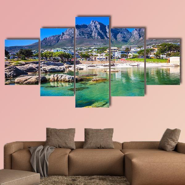 Cape Town South Africa Canvas Wall Art-4 Pop-Gallery Wrap-50" x 32"-Tiaracle
