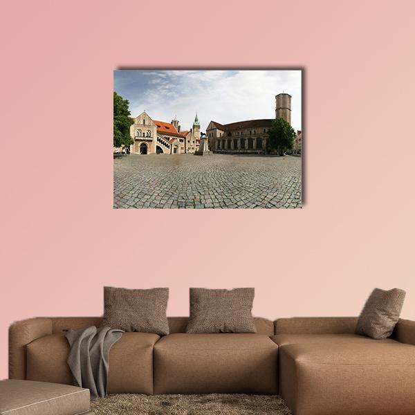 Dankwarderode Castle Canvas Wall Art-1 Piece-Gallery Wrap-48" x 32"-Tiaracle