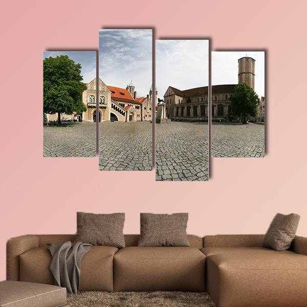 Dankwarderode Castle Canvas Wall Art-4 Pop-Gallery Wrap-50" x 32"-Tiaracle