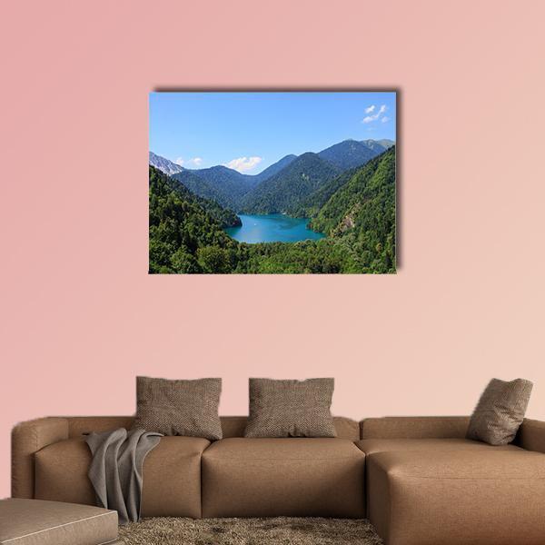 Lake Riza Canvas Wall Art-1 Piece-Gallery Wrap-48" x 32"-Tiaracle