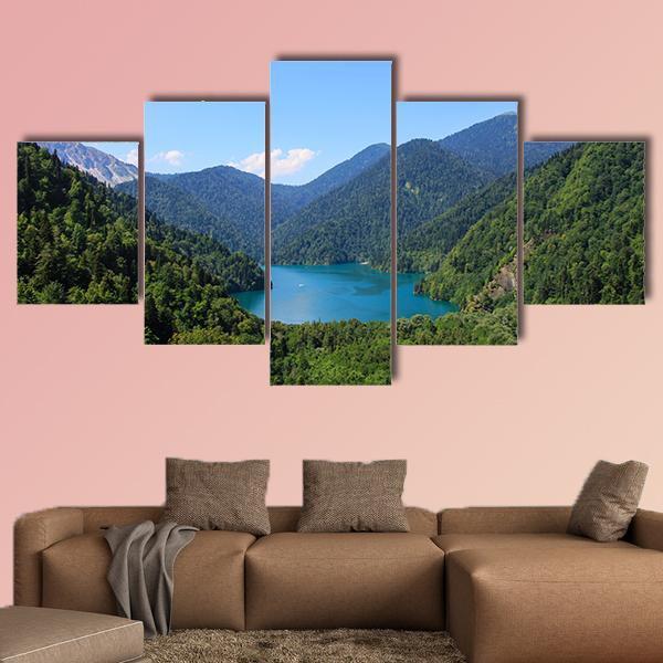 Lake Riza Canvas Wall Art-5 Star-Gallery Wrap-62" x 32"-Tiaracle