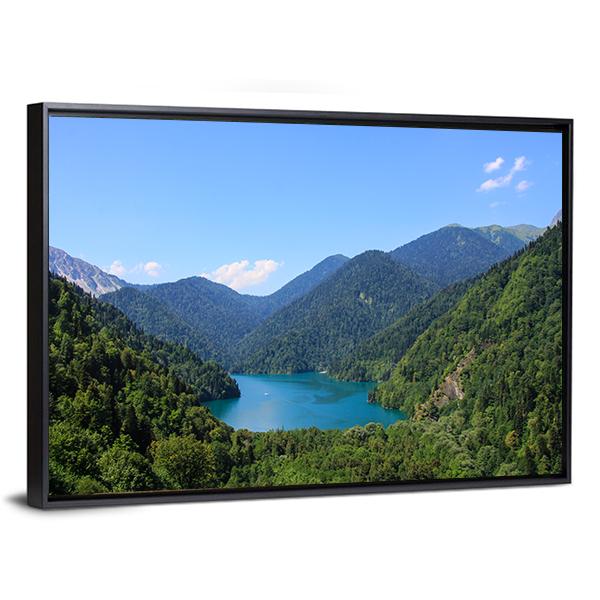 Lake Riza Canvas Wall Art-3 Horizontal-Gallery Wrap-25" x 16"-Tiaracle